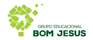 Aqui aparece o logo de Grupo Educacional Bom Jesus